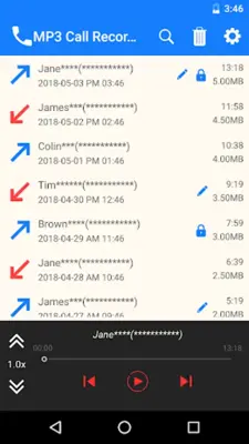 MP3 Call Recorder android App screenshot 5